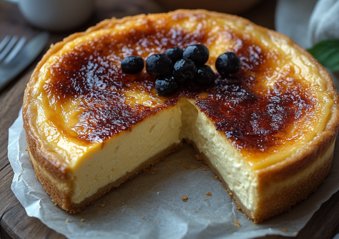 Tarta de queso de La Viña. Receta facilísima.