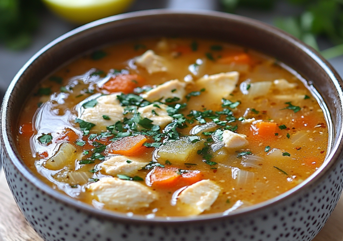 receta de Sopa de pollo