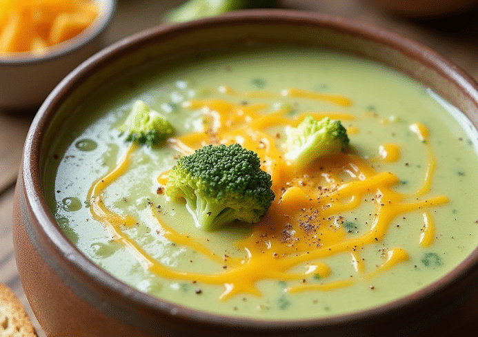 crema de brócoli con queso