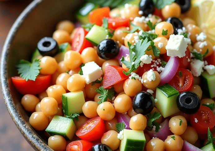 ensalada de garbanzos