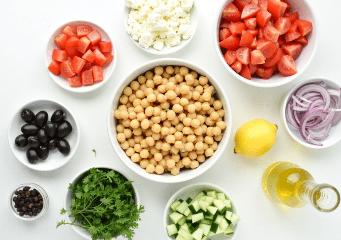 ensalada de garbanzos