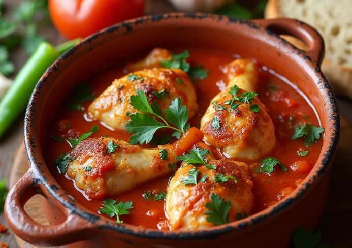 Pollo en salsa