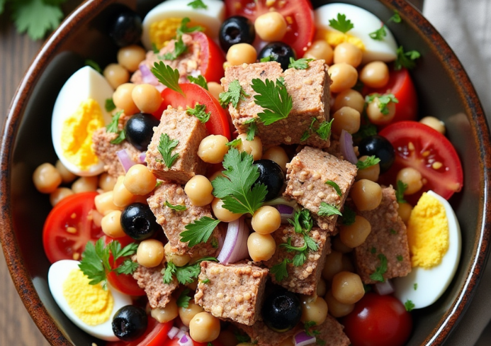 ensalada de garbanzos