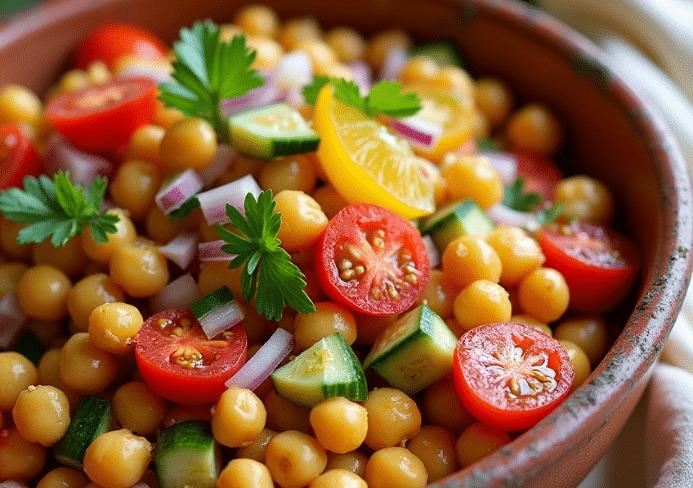 ensalada de garbanzos