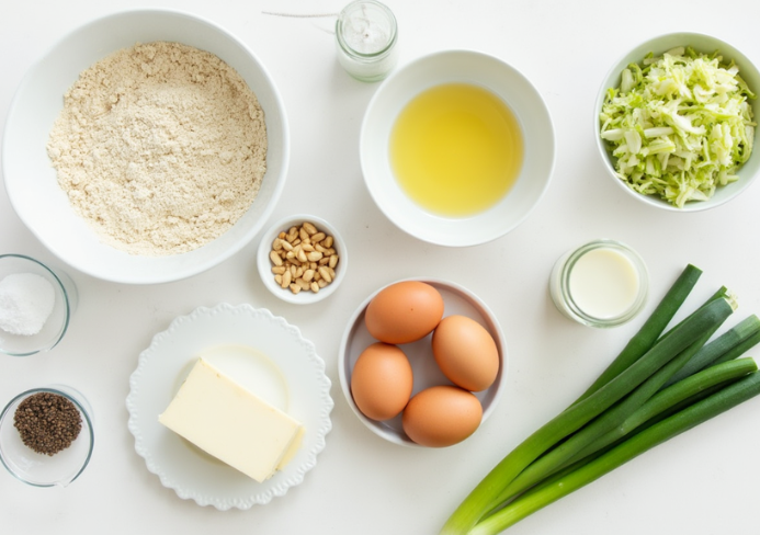 Pastel de calabacín y puerros – Versión saludable