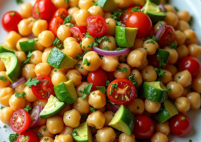 ensalada de garbanzos
