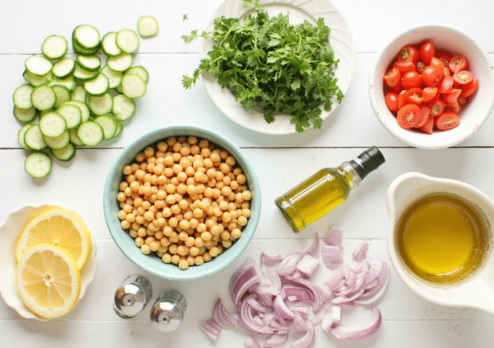 ensalada de garbanzos