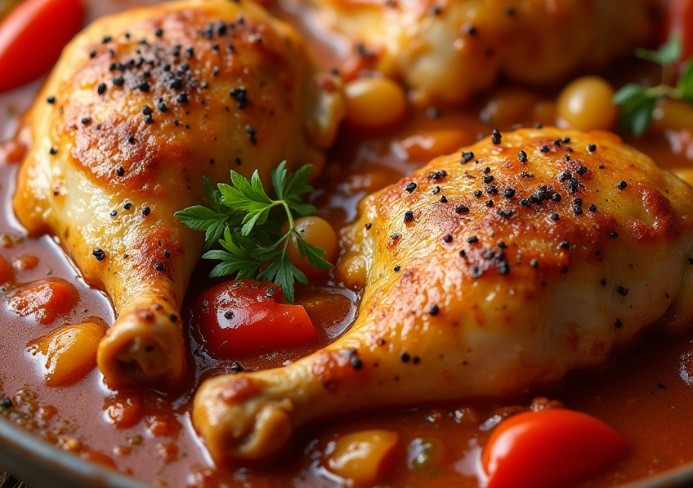 Pollo en salsa