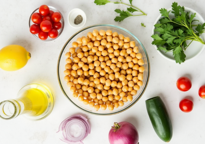 ensalada de garbanzos