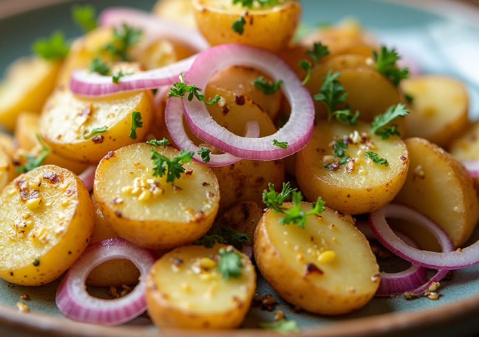 ensalada de patata y cebolla