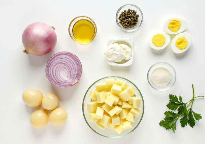 ensalada de patata y cebolla