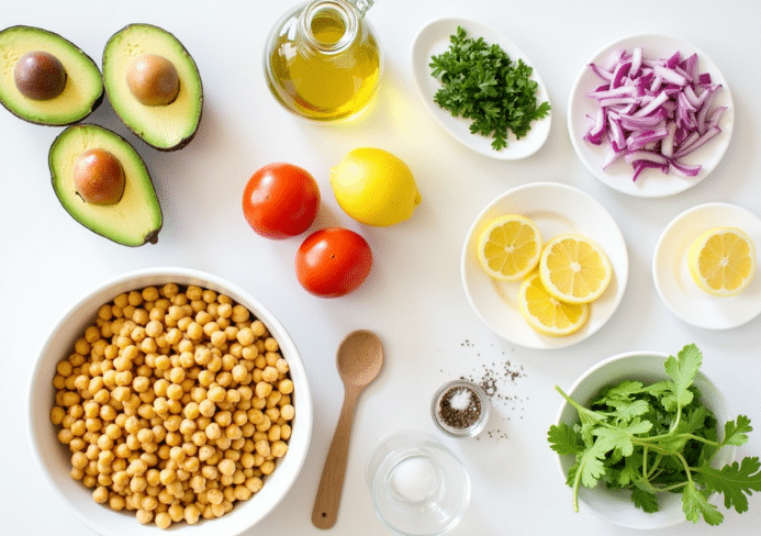 ensalada de garbanzos