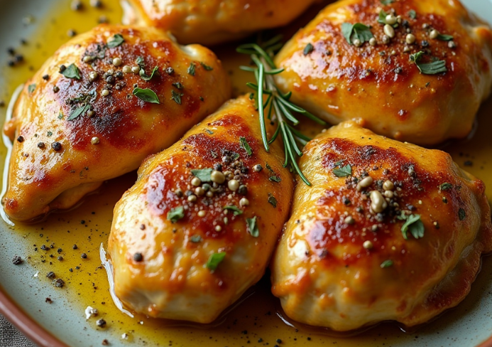 Pollo a la mostaza