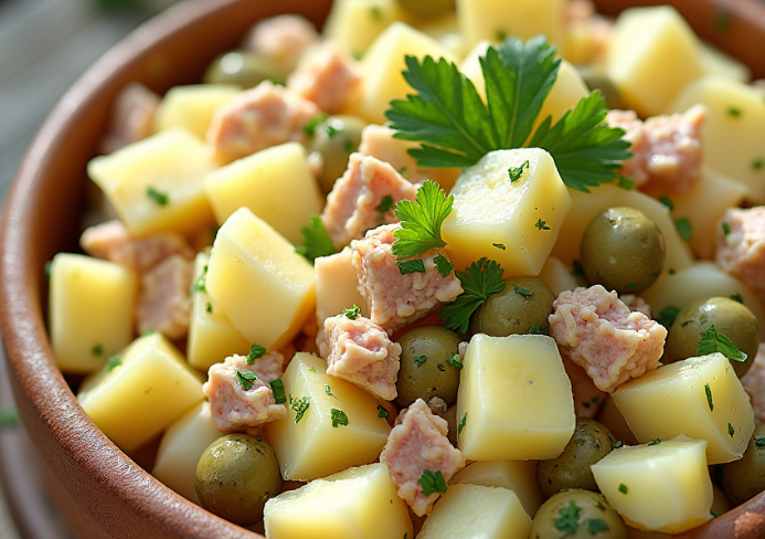 ensalada de patata cocida