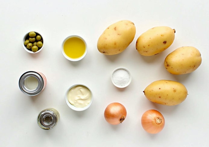 ensalada de patata cocida