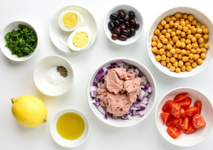 ensalada de garbanzos