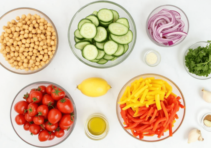 ensalada de garbanzos
