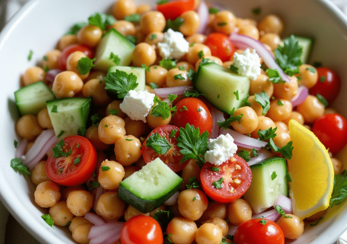 ensalada de garbanzos