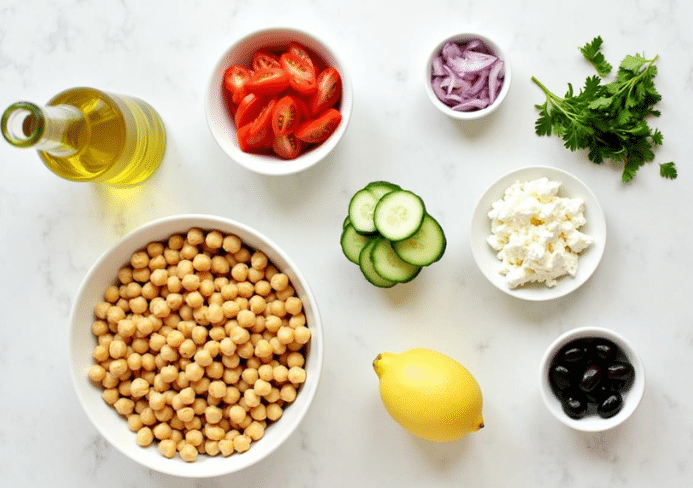 ensalada de garbanzos