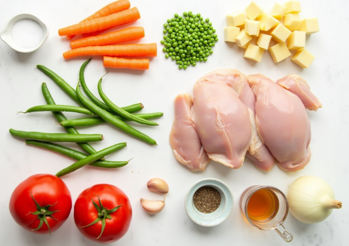 pollo a la jardinera