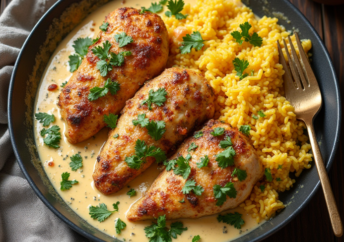 Pollo al ajillo
