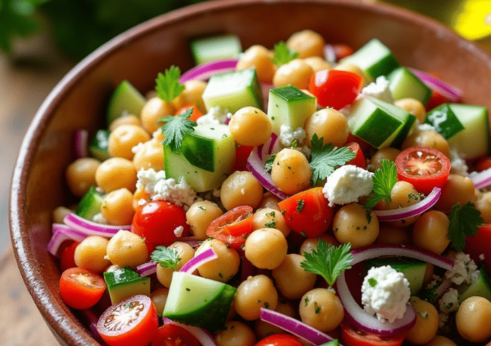 ensalada de garbanzos