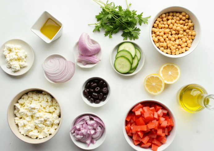ensalada de garbanzos