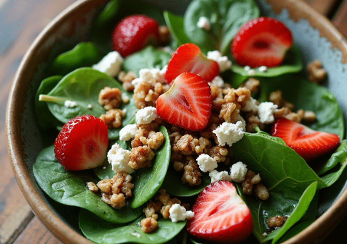 ensalada de espinacas