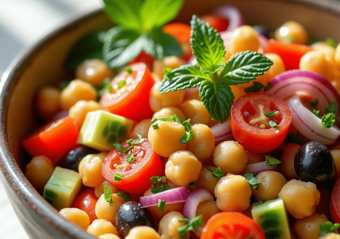 ensalada de garbanzos