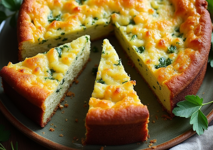 pastel de puerro y calabacín