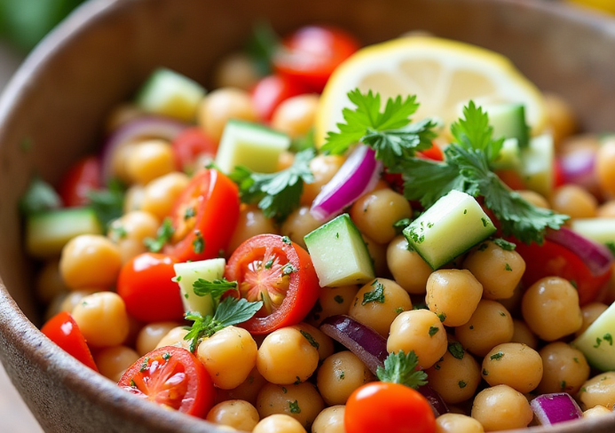 ensalada de garbanzos