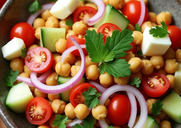 ensalada de garbanzos