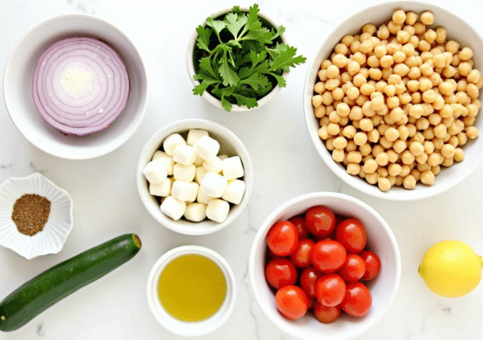 ensalada de garbanzos