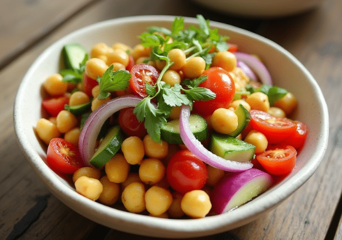ensalada de garbanzos