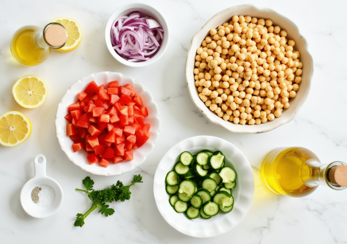 ensalada de garbanzos
