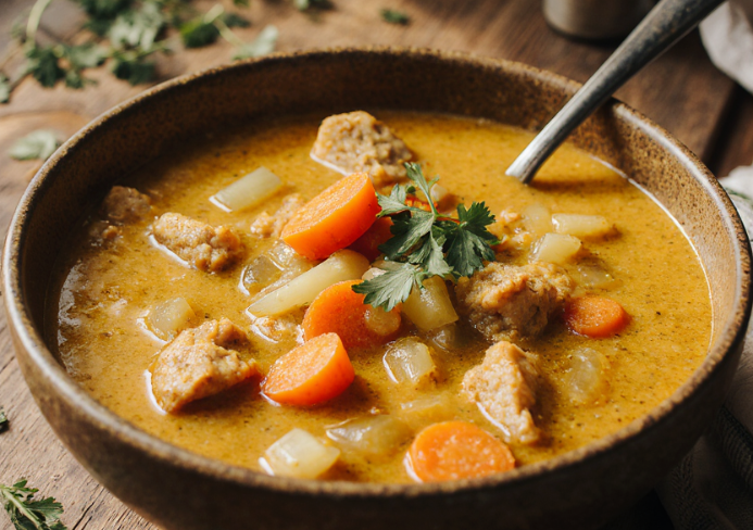 sopa de pollo