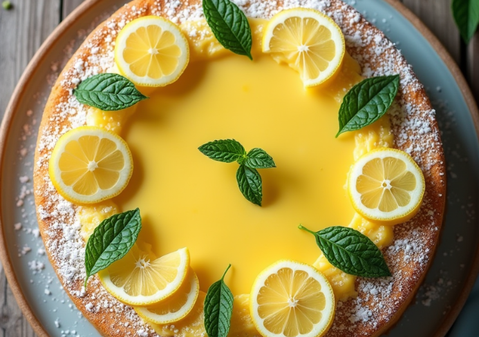 pastel italiano de crema de limón