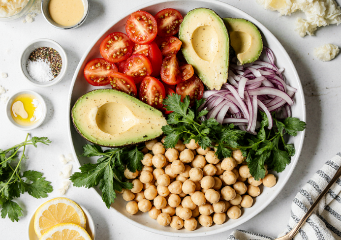 ensalada de garbanzos
