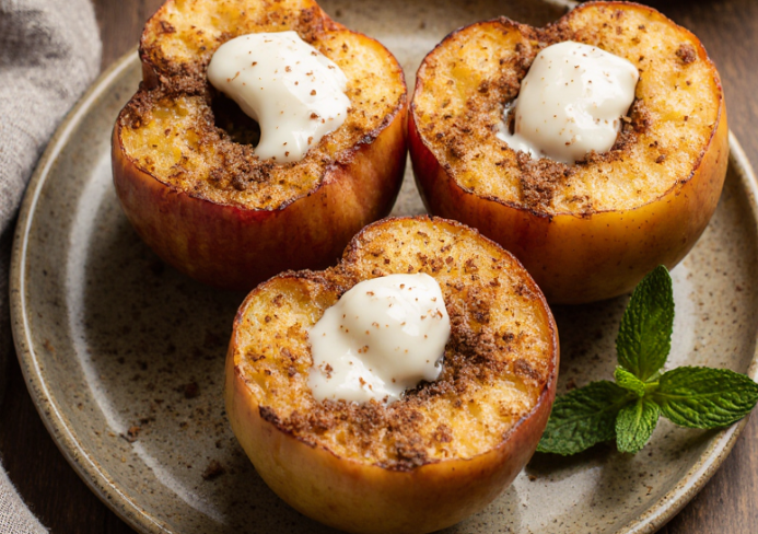 manzanas asadas en airfryer
