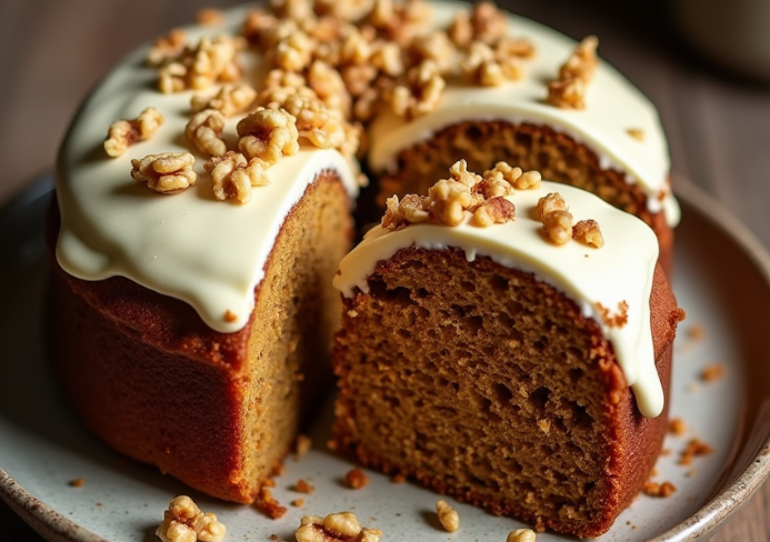 tarta de zanahoria y nueces