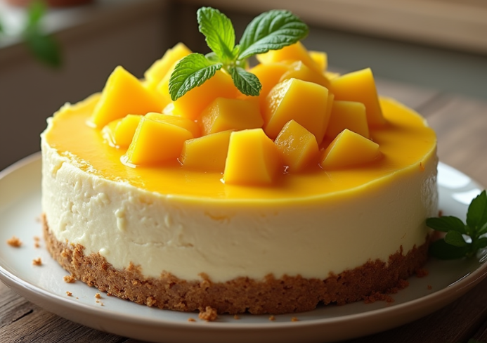 cheesecake de mango