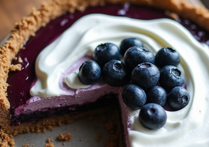 Tarta de Arándanos y Semillas de Chía