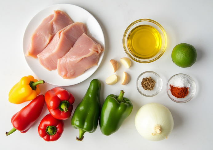 fajitas de pollo