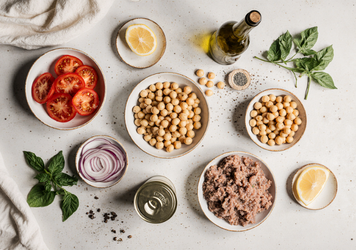 ensalada de garbanzos