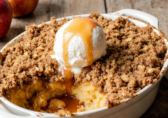 crumble de manzana casero