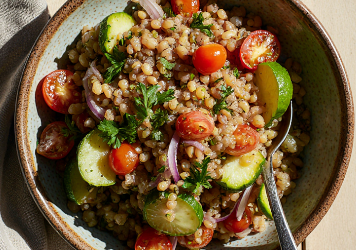 ensalada de lentejas de verano