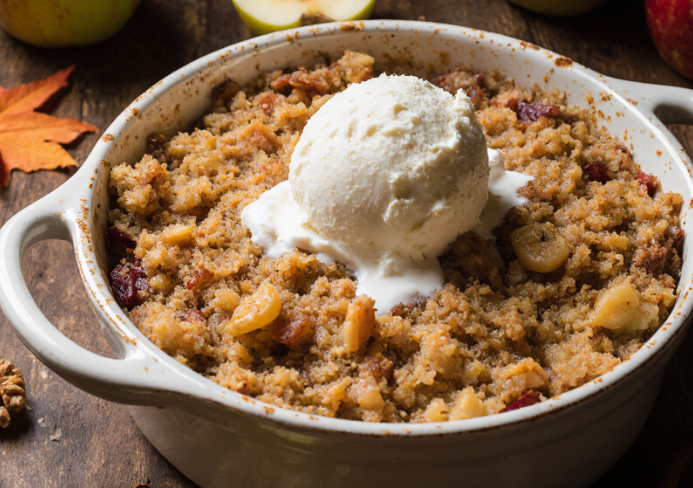 crumble de manzana