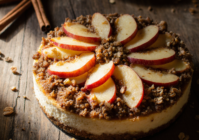 cheesecake de manzana