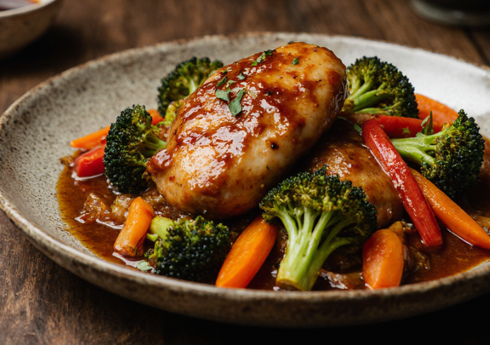 pollo con brócoli