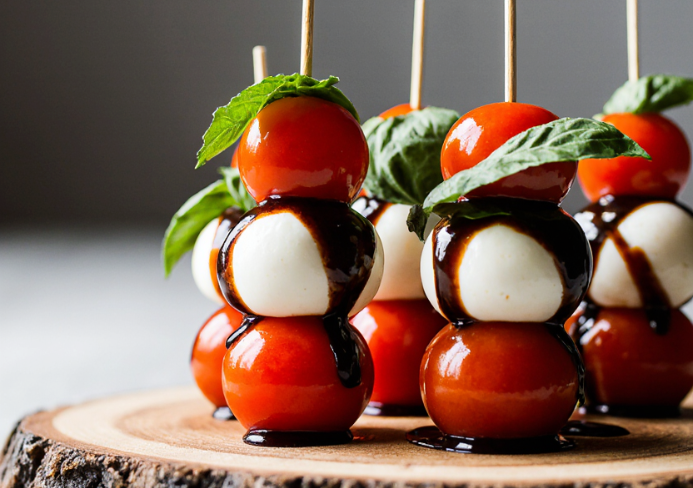 Brochetas de Ensalada Capresa